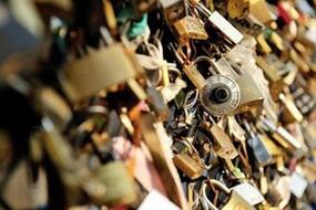 Photo of lots of different locks.